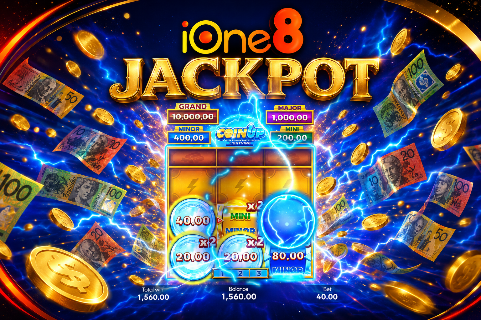 IOne8 Pokies Australia jackpot lobby