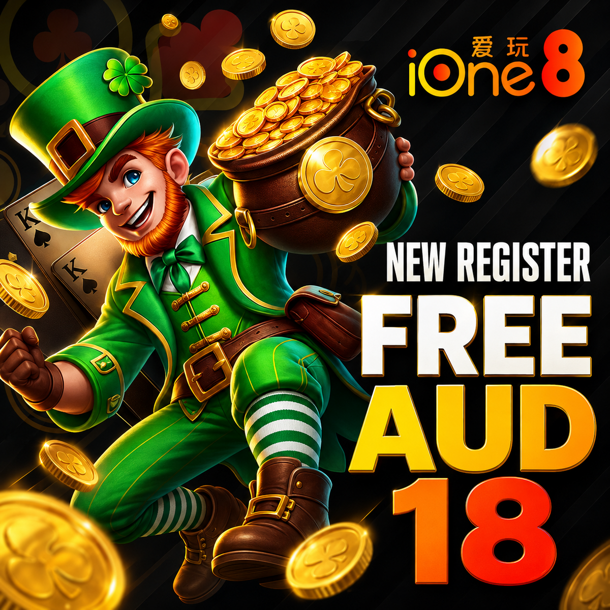 New Register Free AUD 18 at IOne8 Australia